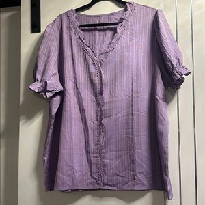 4/$25 👀 Mauve Puffy Sleeve Blouse